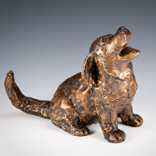 bronze dogs and horses